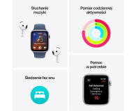 APPLE Watch SE 2024 GPS 44mm koperta z aluminium (północ) + pasek sportowy rozmiar S/M (północ) - 1278019 - zdjęcie 3